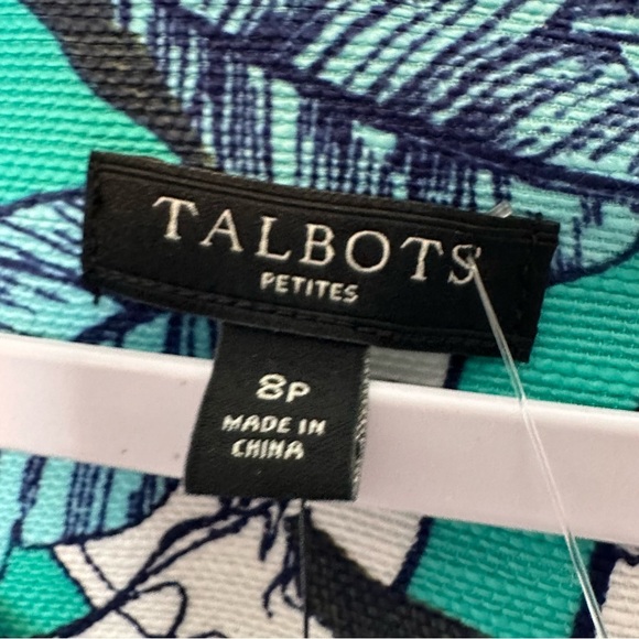 New Talbots Womens Sheath Dress Giraffe Print Sleeveless Stretch Zip 8P Hawaiian - Picture 5 of 11